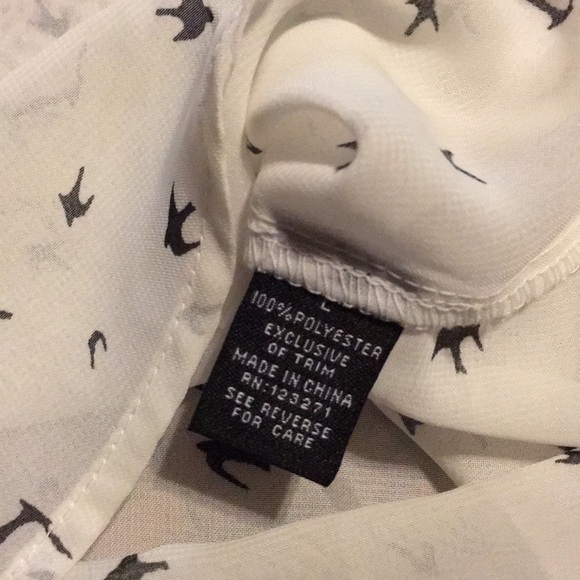 Wishful Park Sheer Top w/ birds - Picture 8 of 8